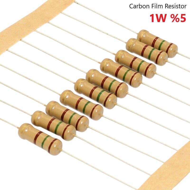 1.5 Ohm 1W %5 Karbon Direnç, (1R5 1W) (10 adetlik paket)