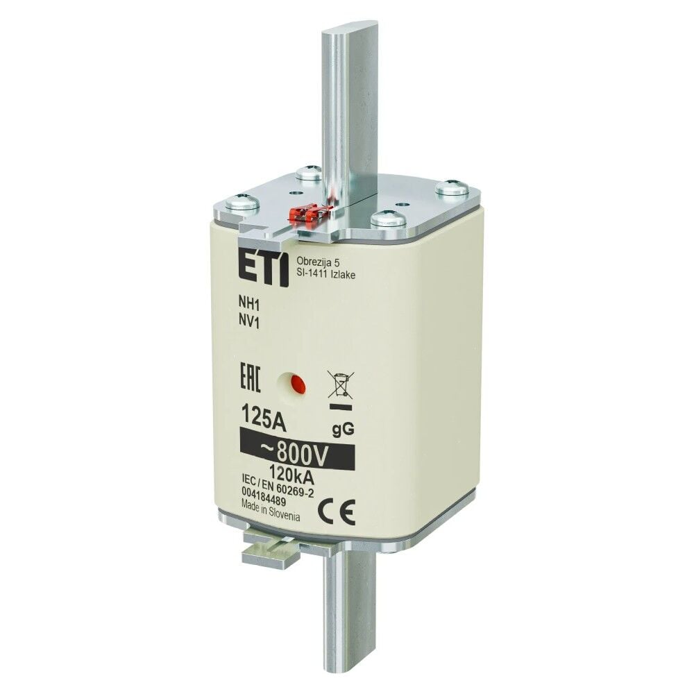 ETI 004184489, NH1 800V 125A gG Bıçaklı Sigorta