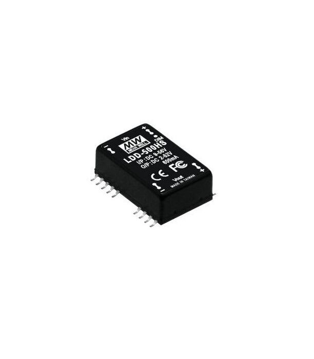 LDD-500HS, 9-56Vin 2-52Vout 500mA DC/DC LED Sürücü, MeanWell