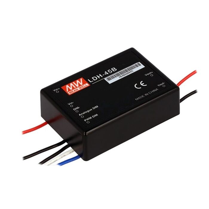 LDH-45B-350W, 350mA 44W Kablolu Tip DC/DC LED Sürücü, Mean Well