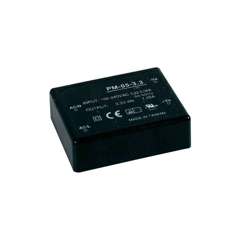 PM-05-05, 5VDC 1.0A 5W Medikal PCB Tip AC/DC, Mean Well
