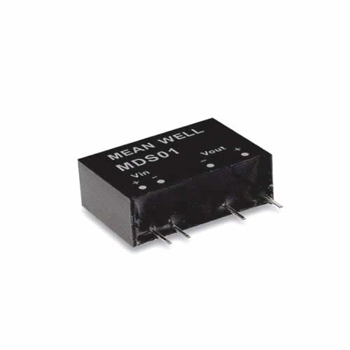 MDS01M-15, 12Vin 15Vout 67mA 1W DC/DC Medikal Konvertör, MeanWell