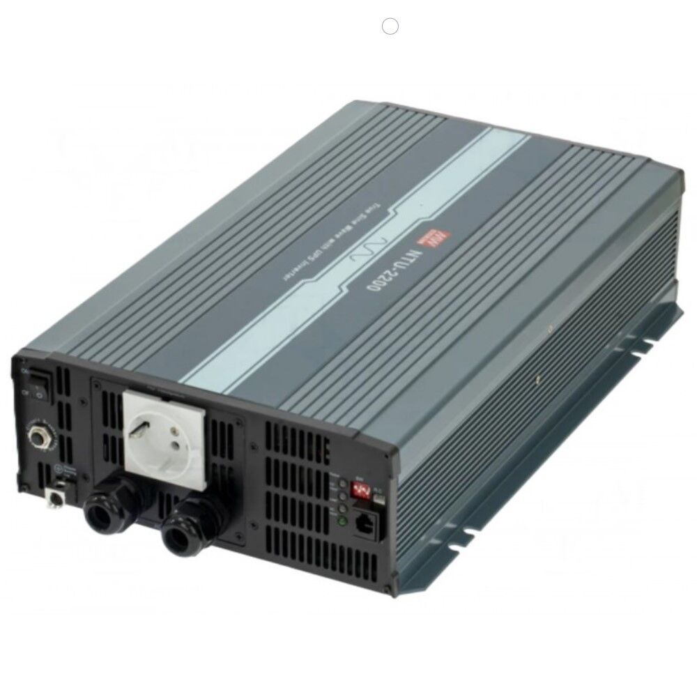 NTU-2200-224EU, 24VDC Giriş 2200W UPS Fonksiyonlu Tam Sinüs İnvertör, Mean Well