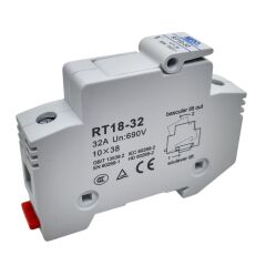 RT18-32, 10x38mm 32A Ray Tipi Sigorta Yuvası