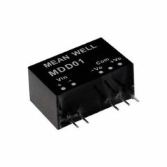 MDD01L-09, 5Vin ±9Vout ±56mA 1W DC/DC Medikal Konvertör, MeanWell