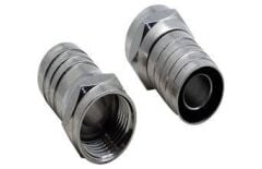 F109, F Erkek Sıkmalı Konektör, RG6