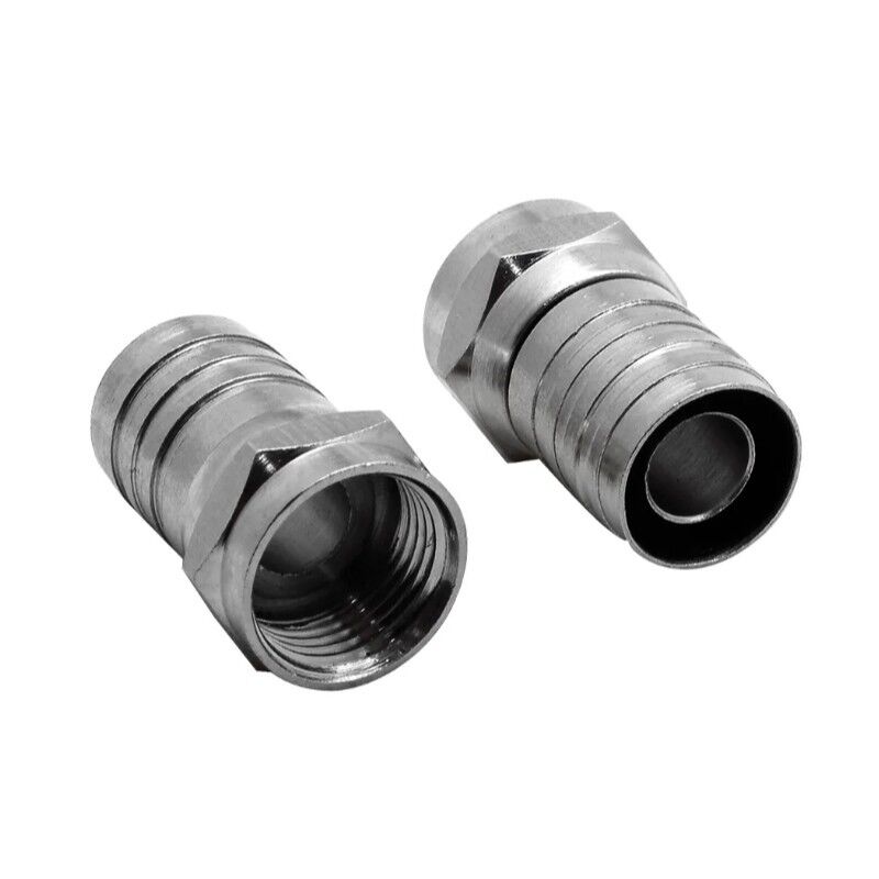 F109, F Erkek Sıkmalı Konektör, RG6
