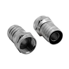 F109, F Erkek Sıkmalı Konektör, RG6