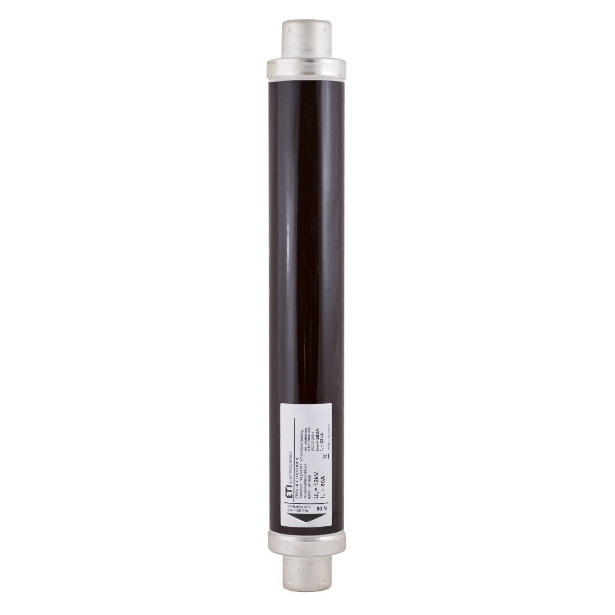ETI 004232503, 12kV 2A 442x53mm VVT-D 80N Thermo Striker Yüksek Voltaj Sigorta