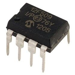 PIC12F509-I/P, 12F509, DIP-8 Mikroişlemci