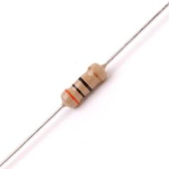 330 Ohm 1W %5 Karbon Direnç, (330R 1W) (10 adetlik paket)