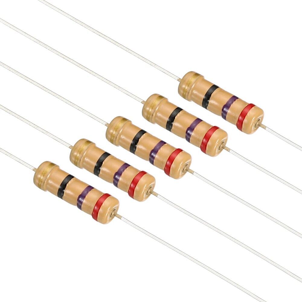 1.5K Ohm 1W %5 Karbon Direnç, (1K5 1W) (10 adetlik paket)