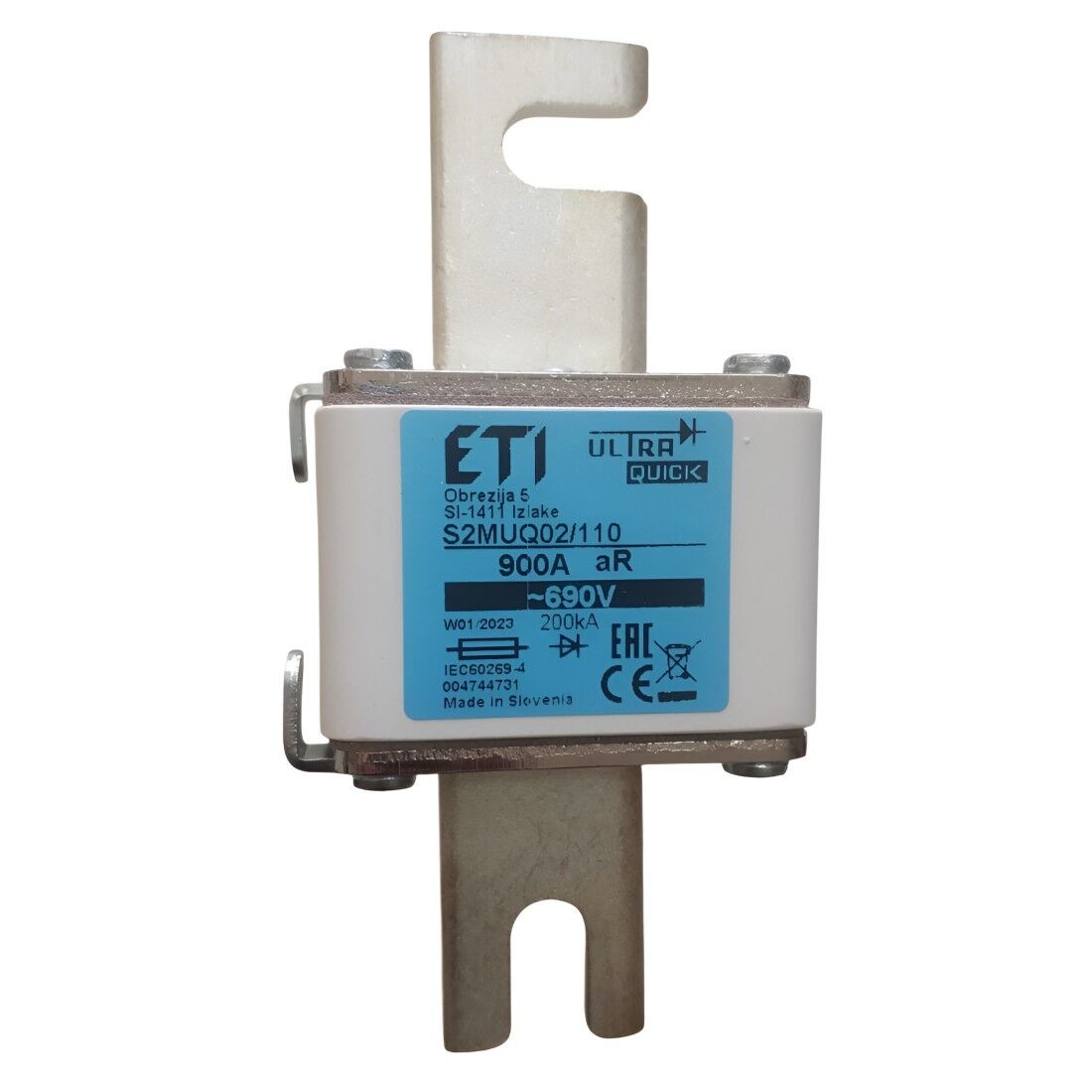 ETI 004744731, NHS2/110/M 690V 900A aR Ulta Quick Bıçaklı Sigorta