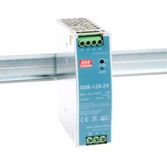 EDR-120-24, 24VDC 5A Ray Montaj Güç Kaynağı, Mean Well