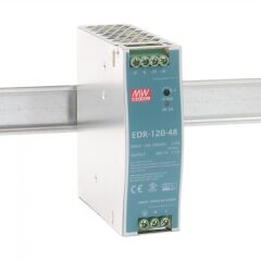 EDR-120-48, 48VDC 2.5A Ray Montaj Güç Kaynağı, Mean Well