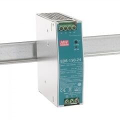 EDR-150-24, 24VDC 6.5A Ray Montaj Güç Kaynağı, Mean Well