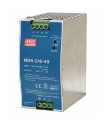 NDR-240-48, 48VDC 5.0A Ray Montaj Güç Kaynağı, Mean Well