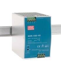 NDR-480-48, 48VDC 10.0A Ray Montaj Güç Kaynağı, Mean Well