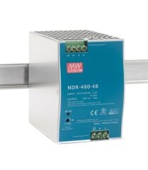 NDR-480-48, 48VDC 10.0A Ray Montaj Güç Kaynağı, Mean Well