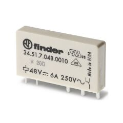Finder 34.51.7.005.0010, 5VDC 10A Minyatür PCB Röle