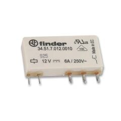 Finder 34.51.7.012.0010, 12VDC 6A SPDT Ultra İnce Röle