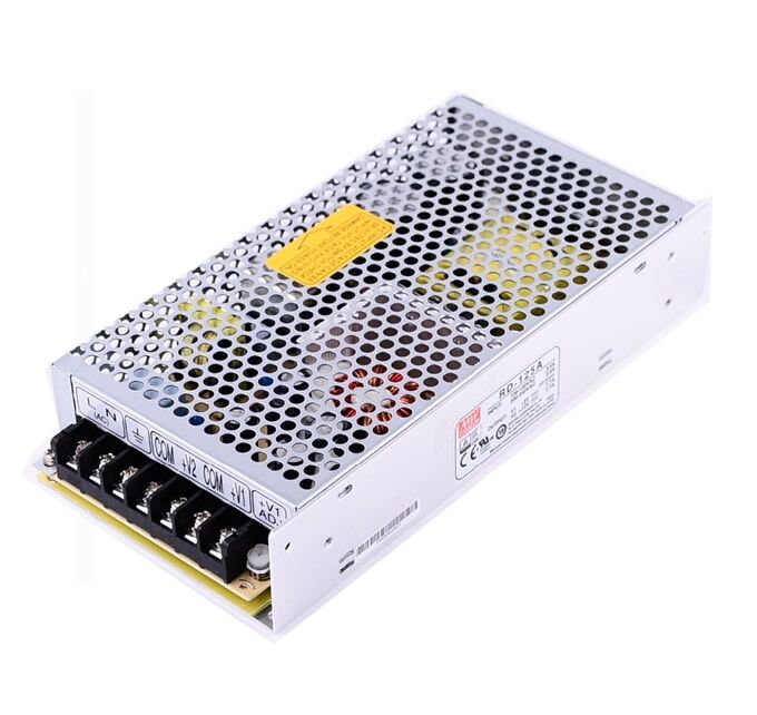 RD-125-2448, 24V/48V Çift Çıkış 125W Güç Kaynağı, Mean Well