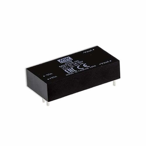 MDS15B-12, 24Vin 12Vout 1250mA 15W DC/DC Medikal Konvertör, MeanWell