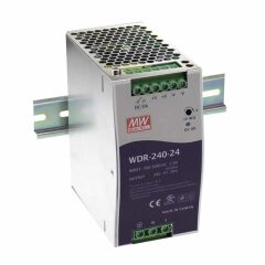 WDR-240-24, 24VDC 10.0A Ray Montaj Güç Kaynağı, Mean Well