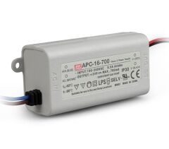 APC-16-700, 700mA 16W Sabit Akım LED Sürücü, Mean Well