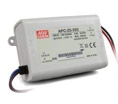 APC-25-350, 350mA 25W Sabit Akım LED Sürücü, Mean Well