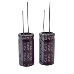 22uF 450V 13x25mm 105'C Elektrolitik Kondansatör
