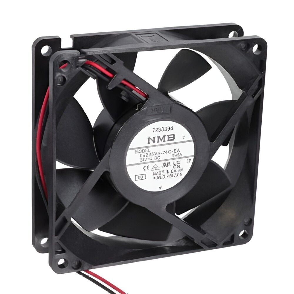 09225VA-24Q-EA-00, 92x92x25mm 24VDC 0.49A 2 Kablolu Fan