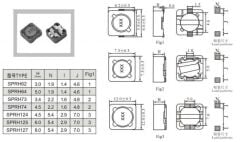 SRI1204-330M, 33µH 2.7A 12x5mm SMD Power Bobin