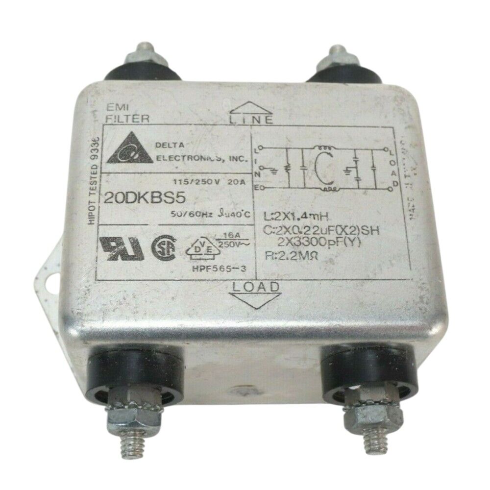20DKBS5, 20A 250VAC Tek Faz EMI Filtre