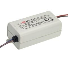 APV-12-24, 24VDC 0.50A 12W LED Sürücü, Mean Well