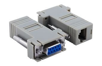 EA-100, 8P/8C Dişi - 9 Pin Dişi D-Sub Adaptör