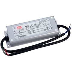 ELG-75-12A, Ayarlanabilir Voltaj LED Sürücü, Mean Well