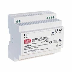 DR-100-24, 24VDC 4.2A Ray Montaj Güç Kaynağı, Mean Well