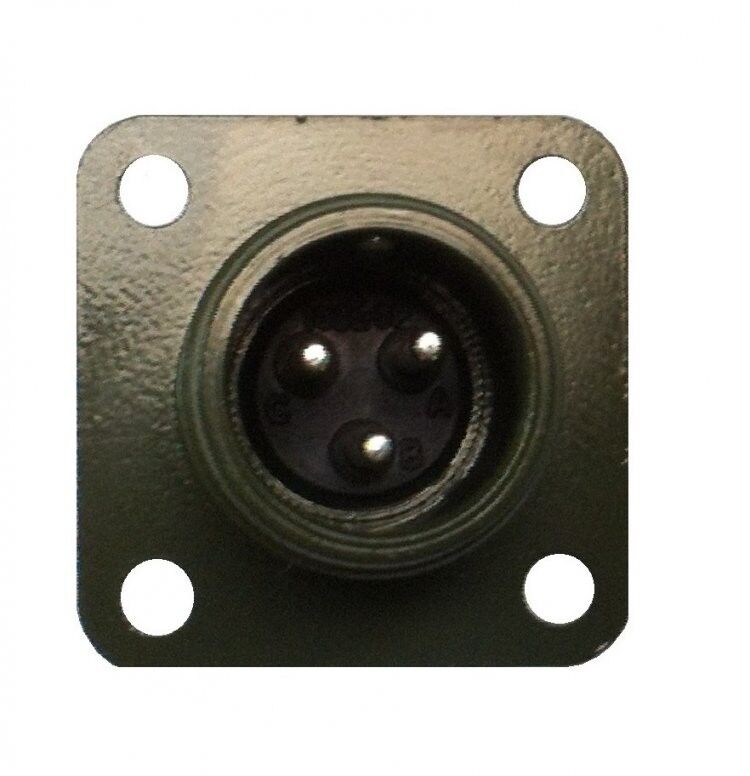 MS3102A 10SL-3P, 3 Pin Erkek Şase Askeri Tip Konektör