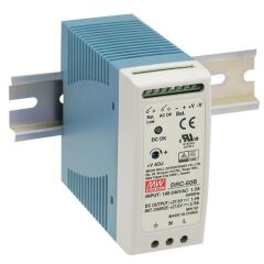 DRC-60B, 27.6V UPS Fonksiyon Ray Tipi Akü Şarj, Mean Well