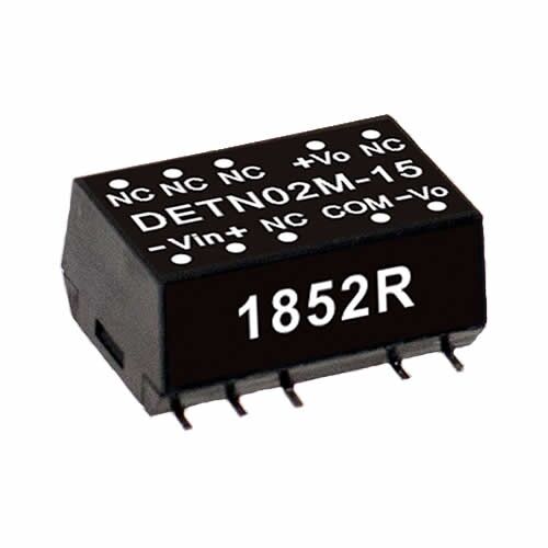 DETN02M-15, 12Vin ±15Vout ±67mA 2W DC/DC SMD Konvertör, MeanWell