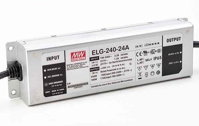 ELG-240-42A, Ayarlanabilir Voltaj LED Sürücü, Mean Well