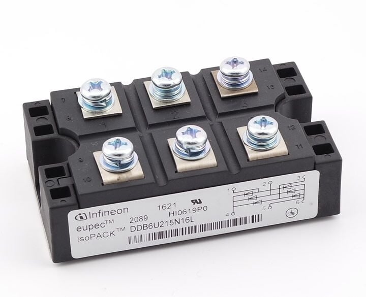 DDB6U215N16L, 1600V 3x215A Köprü Diyot
