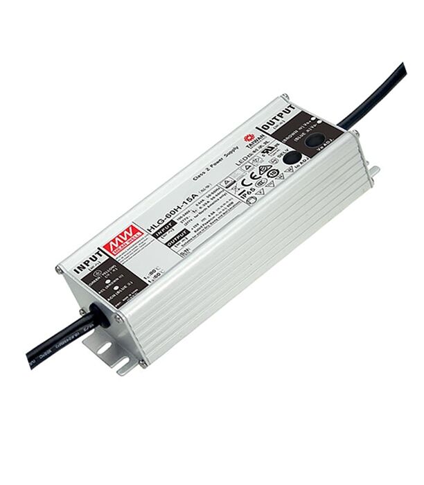 HLG-60H-20A, Sabit Voltaj Ayarlanabilir LED Sürücü, Mean Well