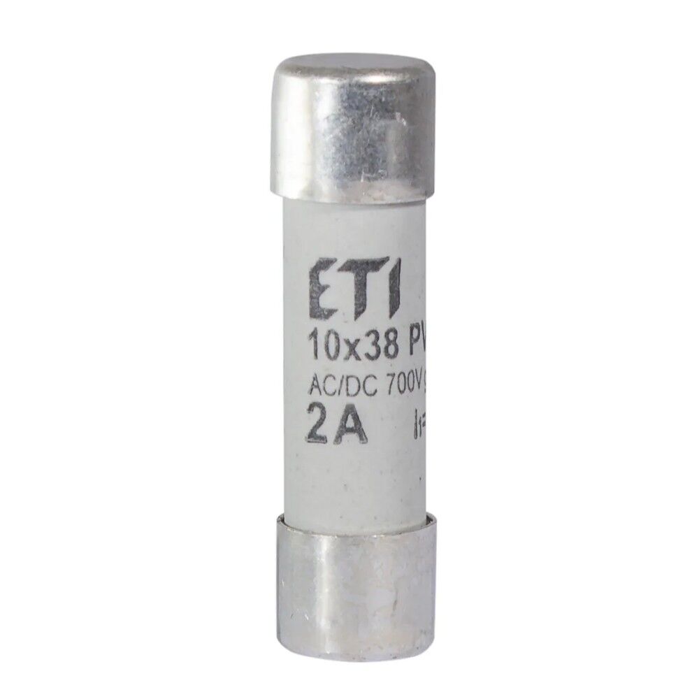 ETI 002625017, CH10x38 700VDC/700VAC 2A gR Porselen Sigorta