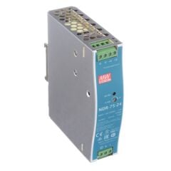 NDR-75-24, 24VDC 3.2A Ray Montaj Güç Kaynağı, Mean Well