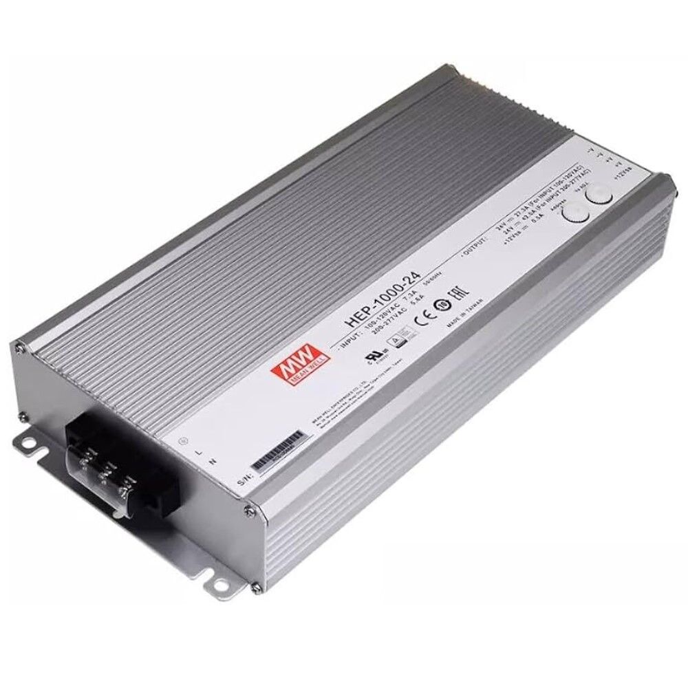HEP-1000-100, 100VDC 10A 1000W Güç Kaynağı, Mean Well
