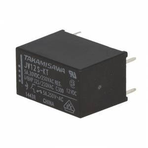 JV12S-KT, 12VDC 5A SPST-NO (1 Form A) Kombi Rölesi