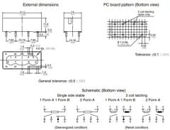 ST1-DC24V, 24VDC 8A (1 Form A 1 Form B) Röle
