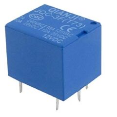 JQC-3F(T73)-1Z-12VDC, 12VDC 10A SPDT (1 Form C) Tek Kontak Röle (5 Pin)